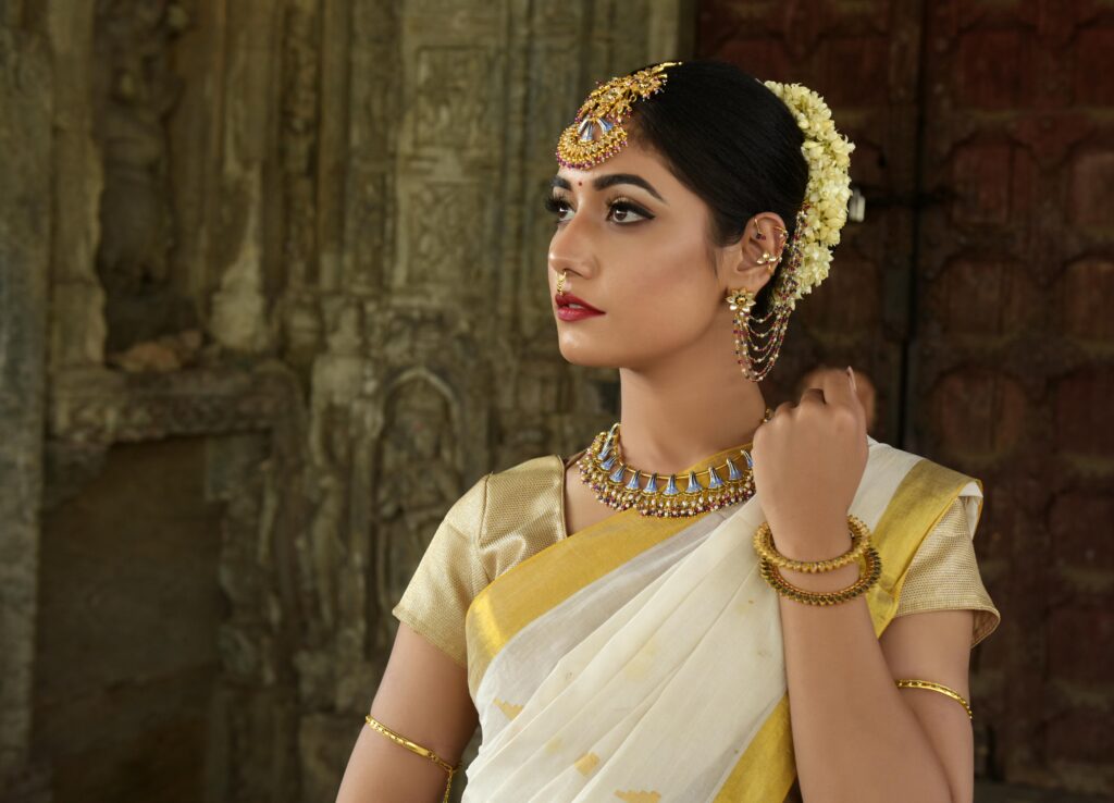 Tamil culture model photoshoot